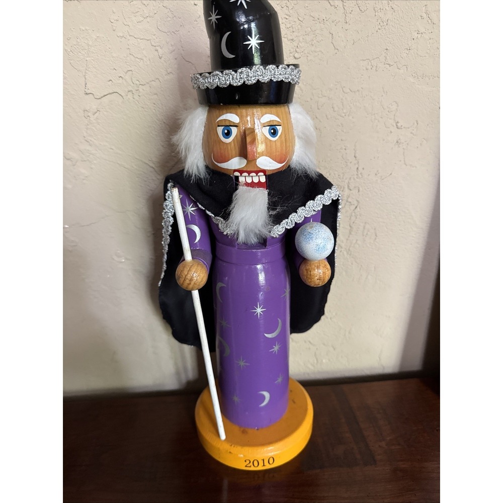 Nutcracker‎ Wizard 14.5 Inches Limited Edition  2010 With Crystal Ball